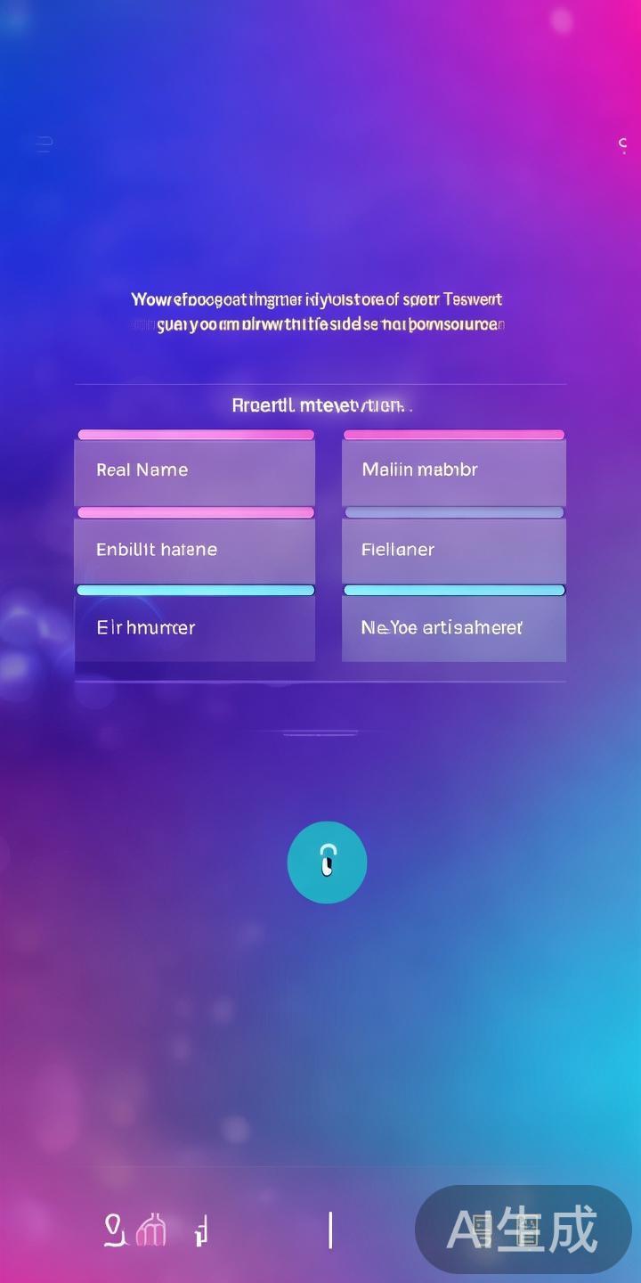 填写注册信息：用户需要提供真实有效的姓名、手机号码